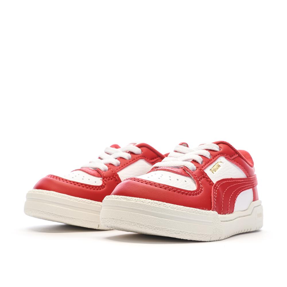 Baskets Blanches/Rouges Garçon Puma Pro Classic vue 6