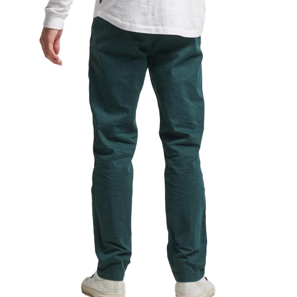 Pantalon Chino Vert Foncé Homme Superdry Officers vue 2