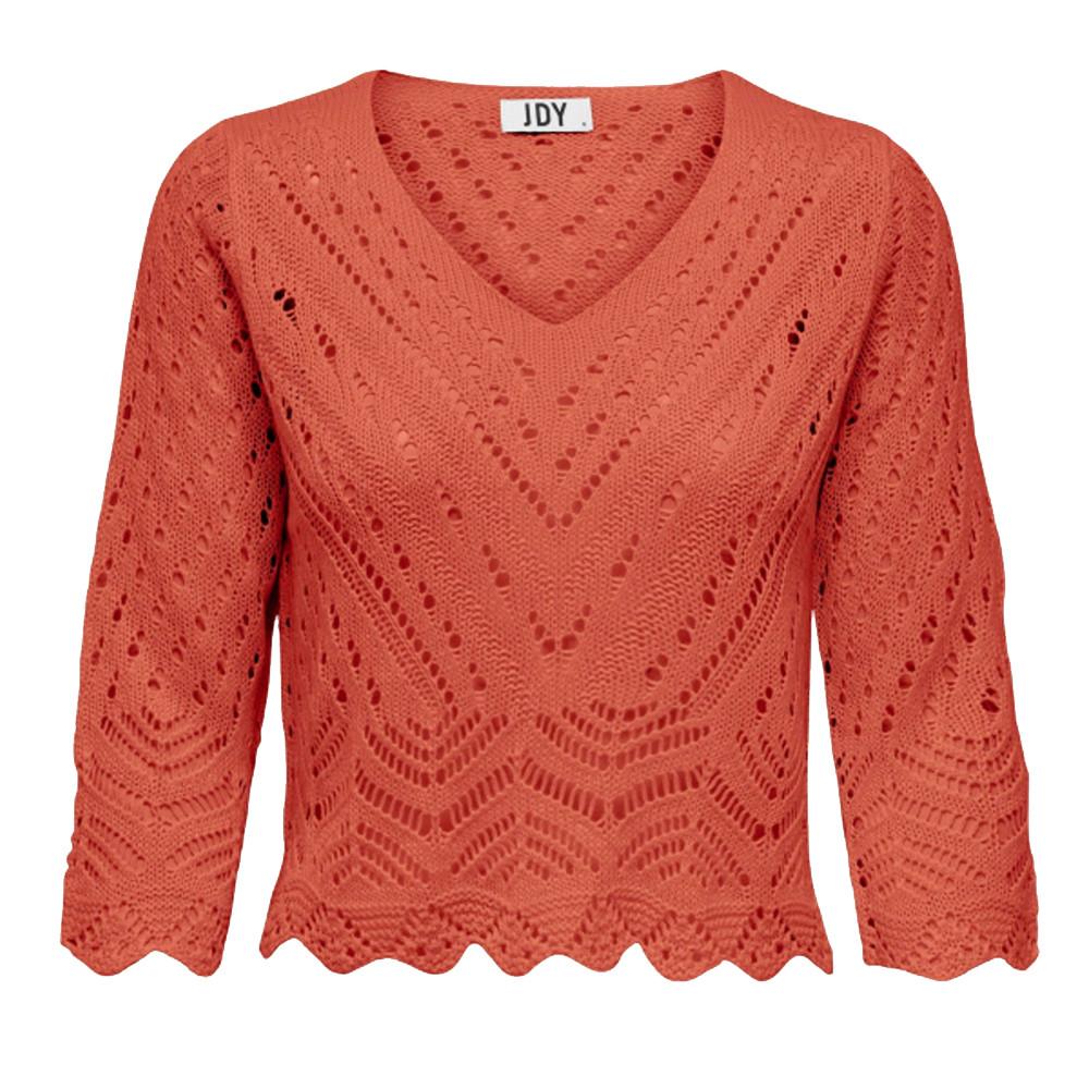 Pull En Maille Orange Femme JDY NEW pas cher