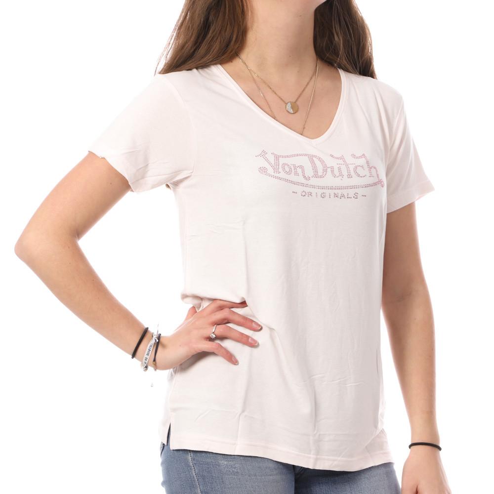 T-shirt Rose Clair Femme Von Dutch Roon pas cher