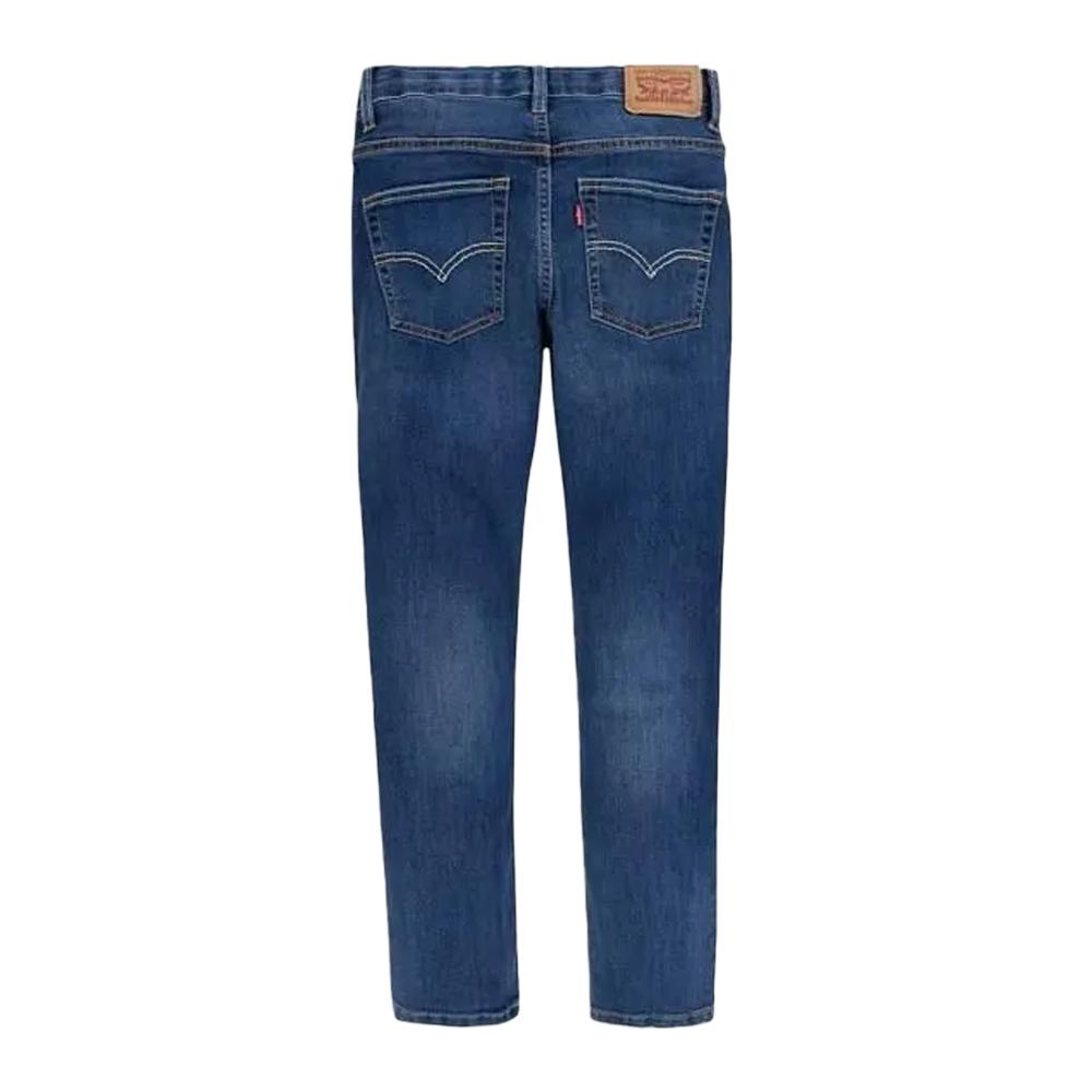 Jean Slim Bleu Foncé Garçon Levi's 9EC760 vue 2