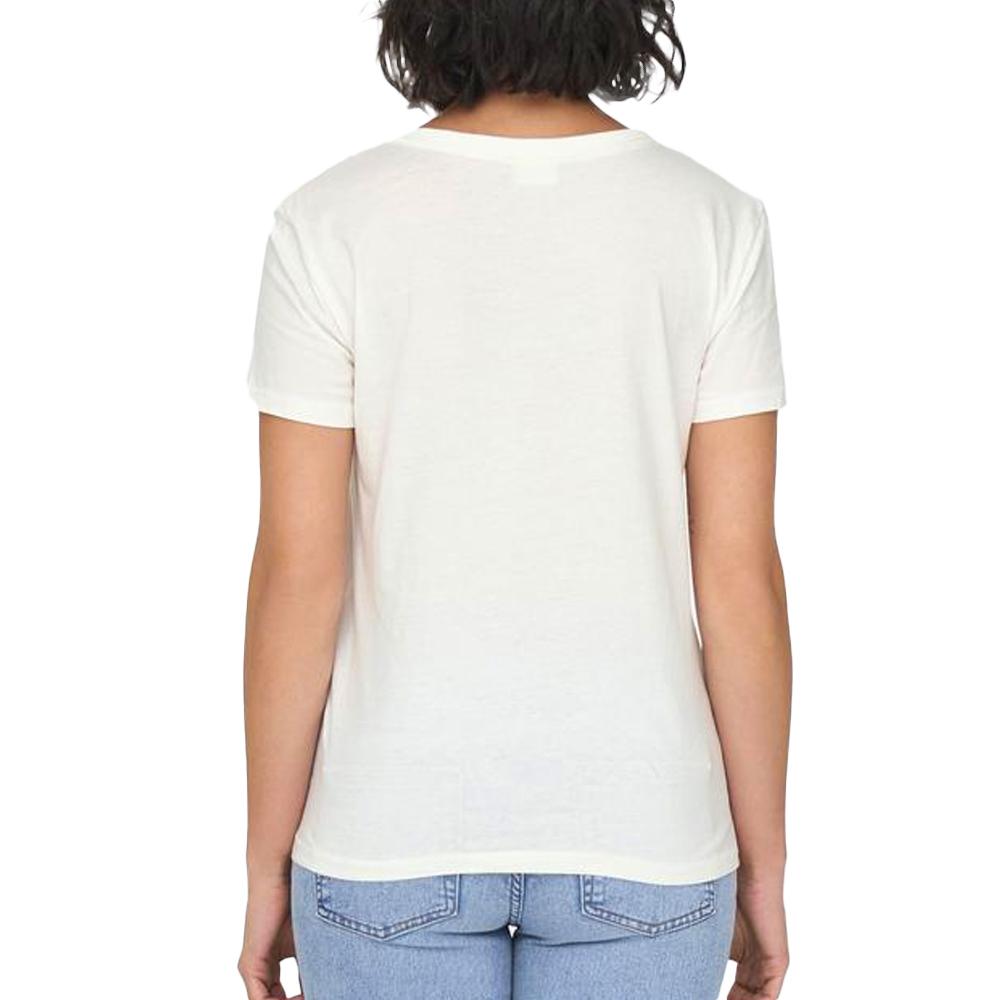 T-shirt Écru Femme JDY Chest vue 2