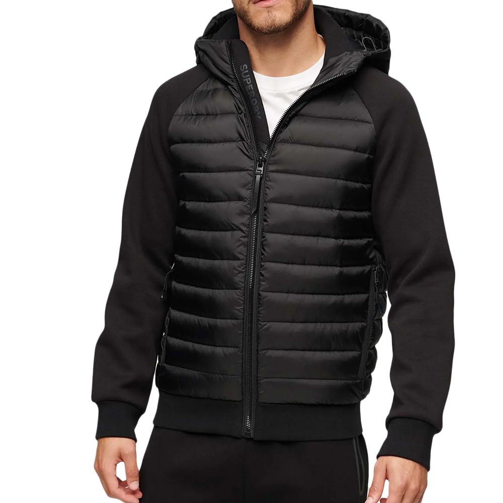 Doudoune Noire Homme Superdry Hooded Storm pas cher