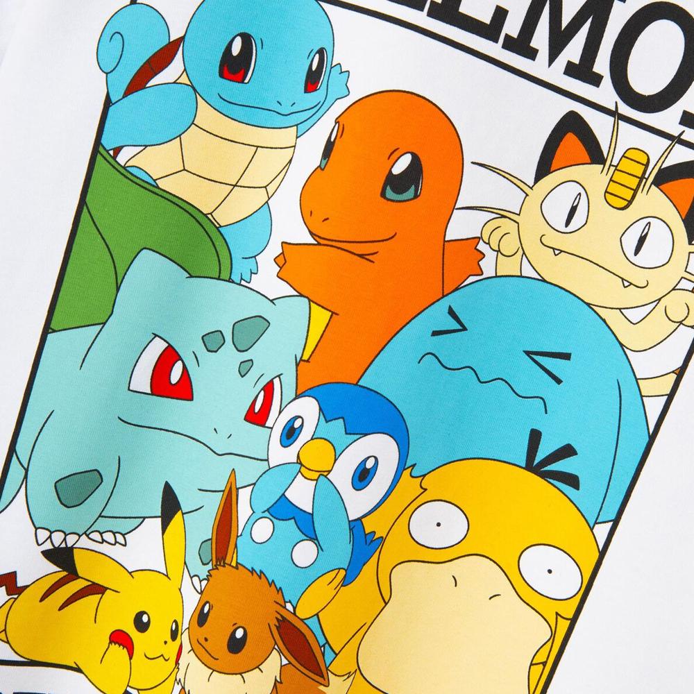 T-shirt Blanc Garçon Name it  Pokémon 13236566 vue 3