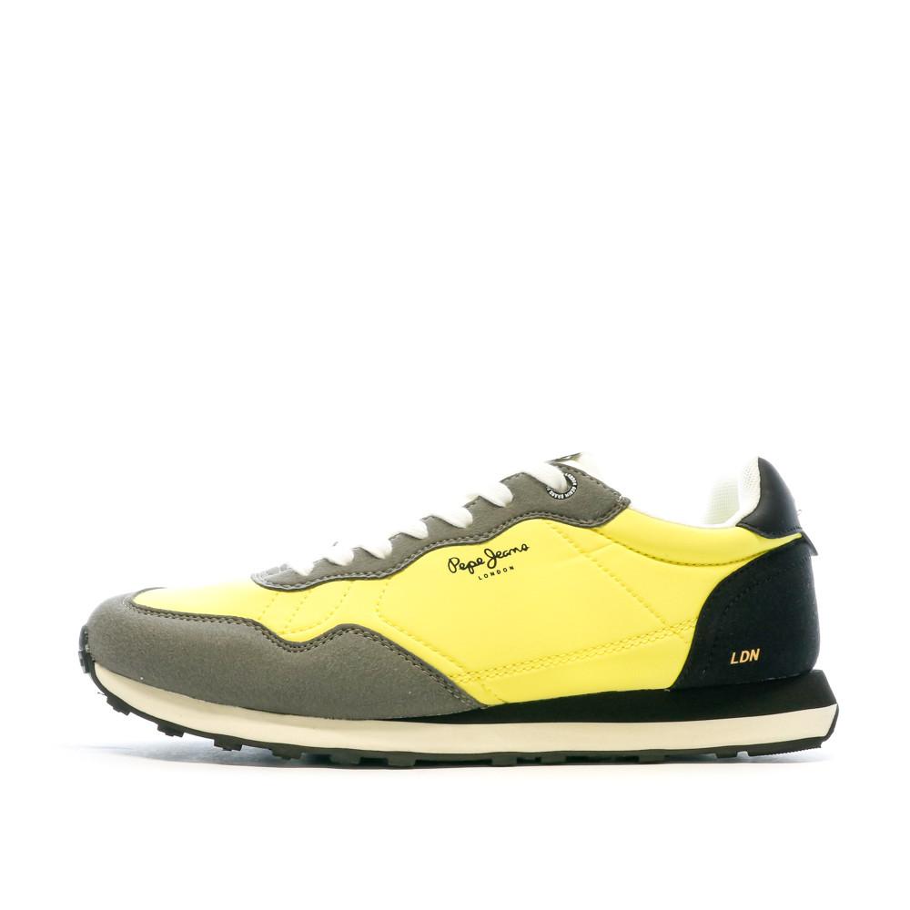 Baskets Jaunes/Kaki Homme Pepe jeans Natch Male pas cher