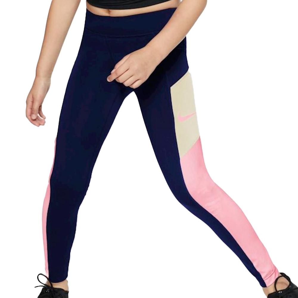 Legging Marine/Rose Femme Nike Trophy pas cher