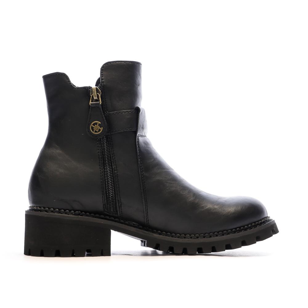 Bottines Noir Femme Chattawak TOYA vue 2