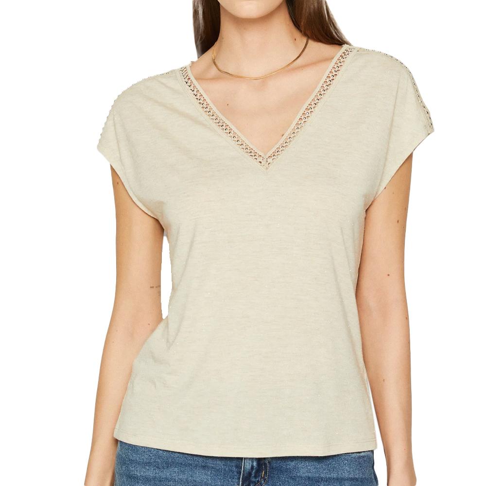 T-shirt Beige Femme Morgan DEKISS pas cher