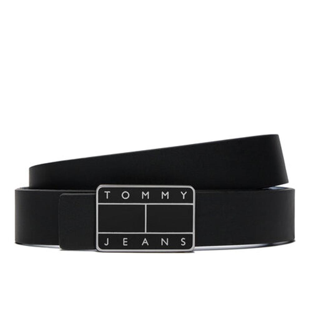 Ceinture Noire Homme Tommy Hilfiger Leather pas cher