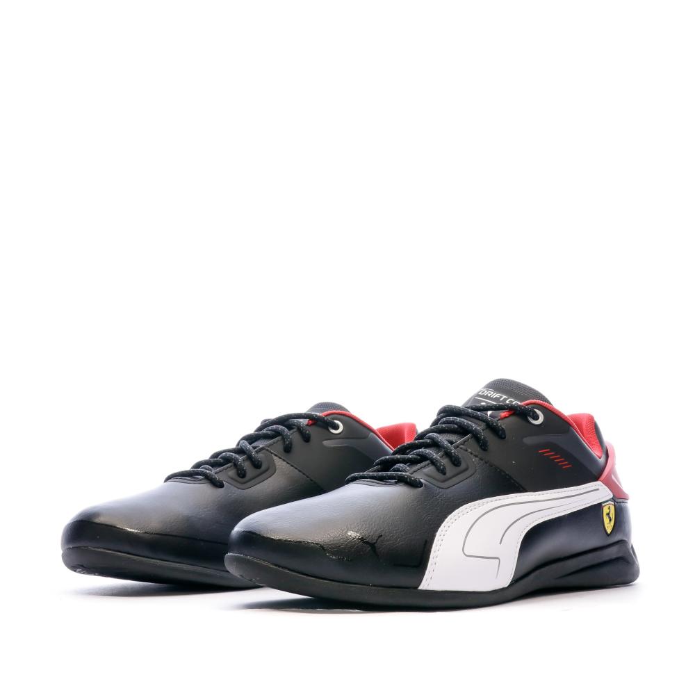 Baskets Noires Homme Puma Ferrari Drift Delta vue 6