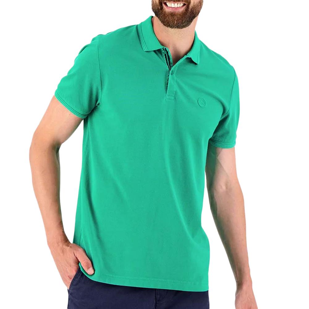 Polo Vert Homme TBS JAIRO pas cher