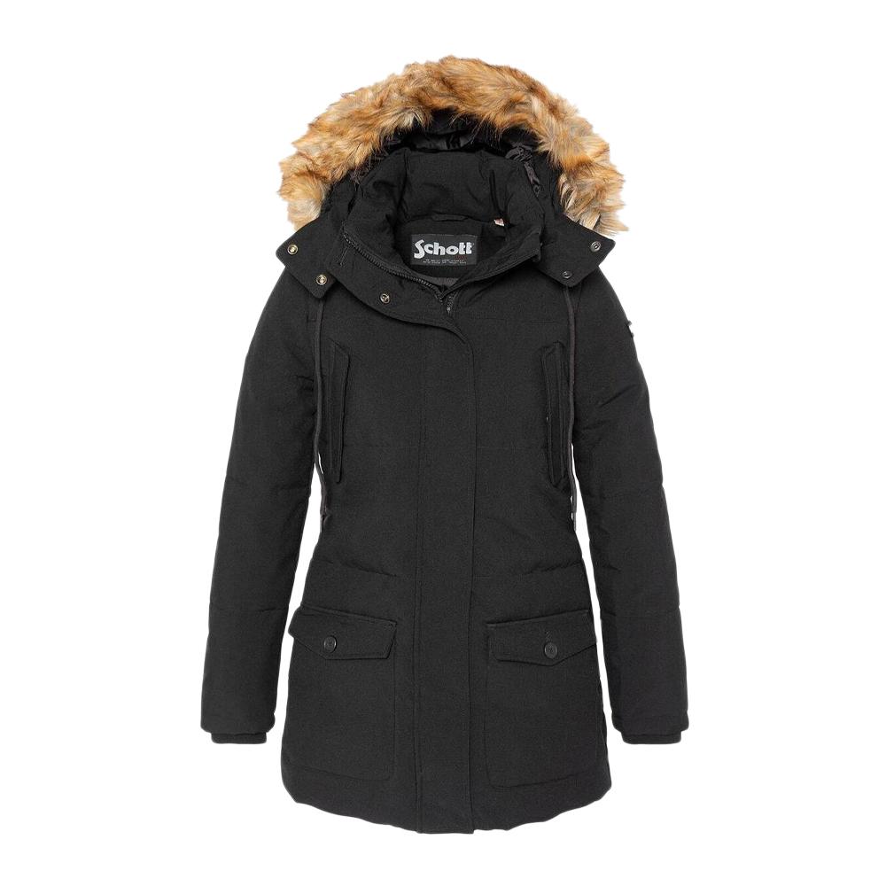 Parka Noir Femme Schott CAMILIA pas cher