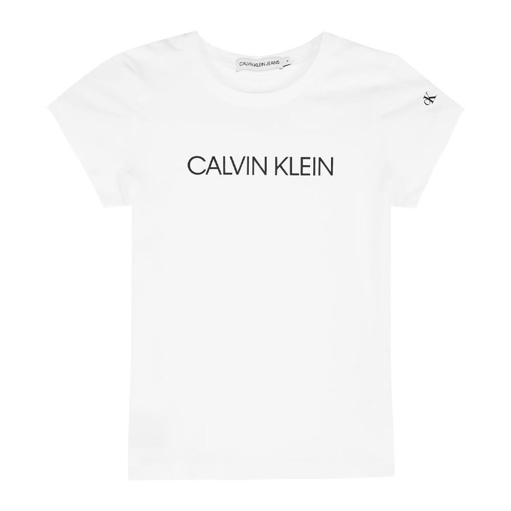 T-shirt Blanc Garçon Calvin Klein Jeans IG0IG00380 pas cher