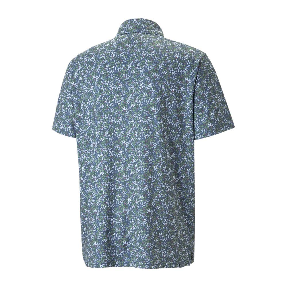 Chemisette de Golf Bleu à Motifs Homme Puma Florals vue 2