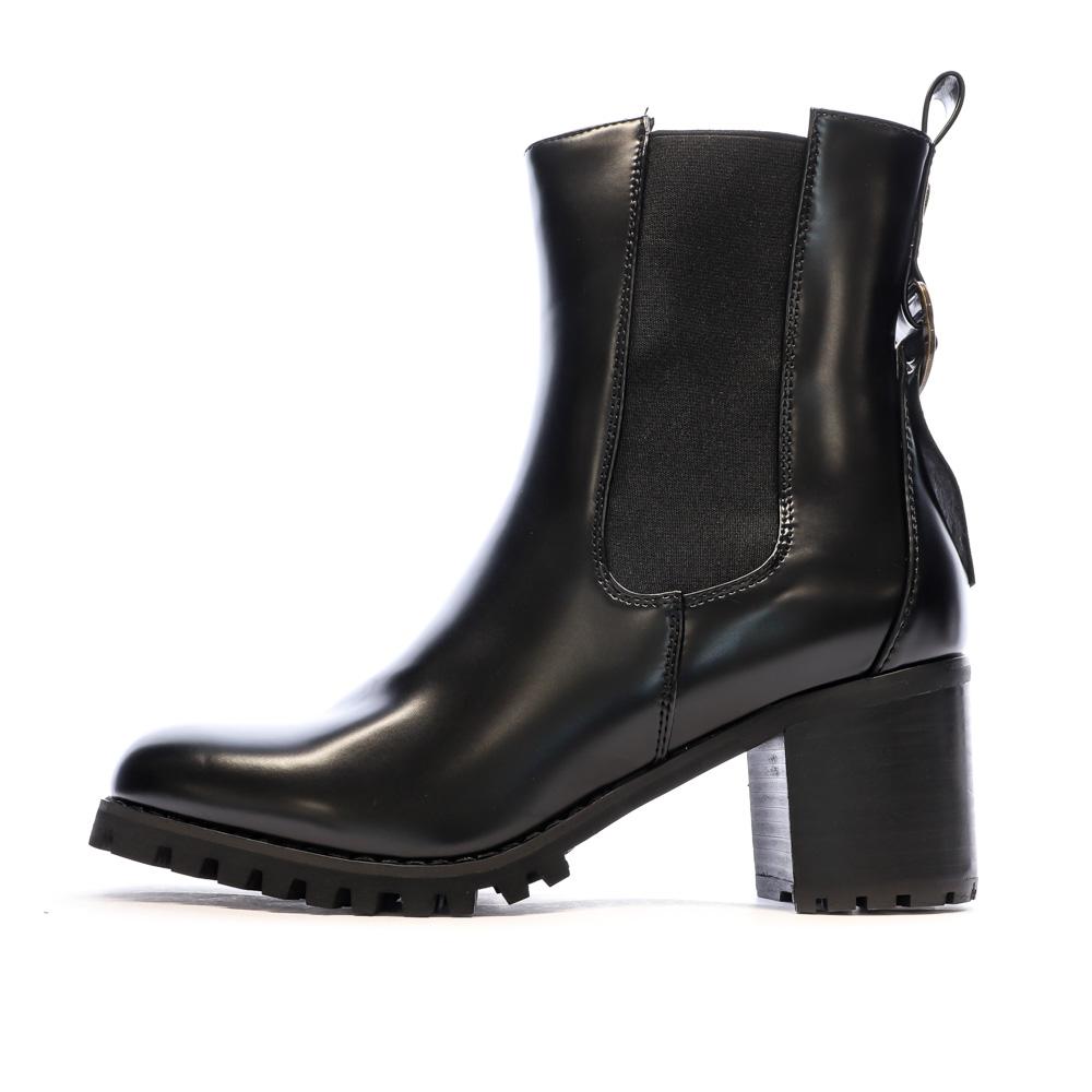 Bottines Noir Femme Chattawak TOTALAN pas cher