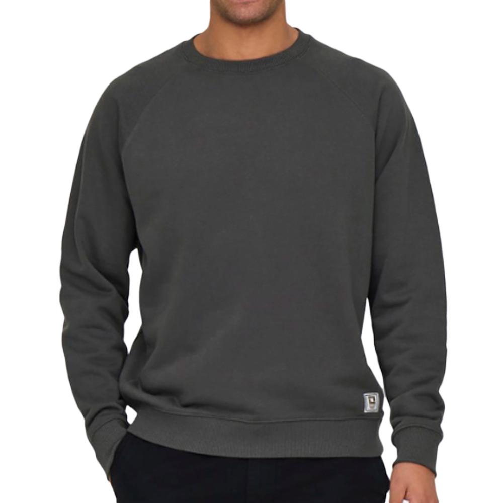 Sweat Gris Foncé Homme Only & Sons Michi pas cher