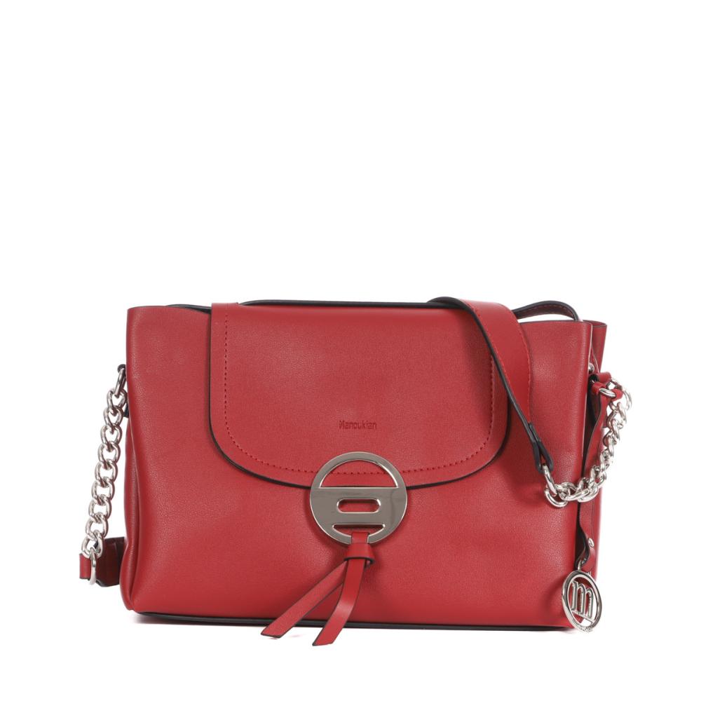 Sac bandoulière Rouge Femme Manoukian Gisèle pas cher