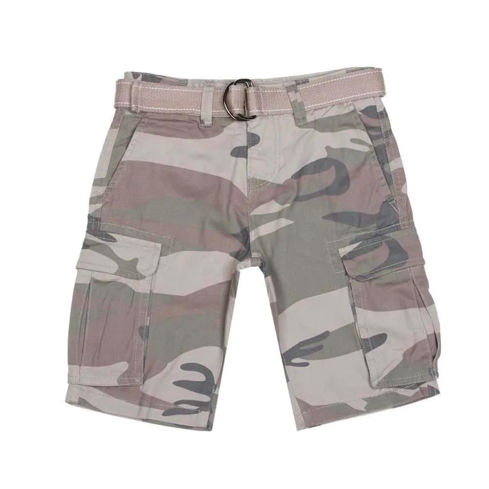 Bermuda Camouflage Kaki Garçon Teddy Smith Shurley Cargo pas cher