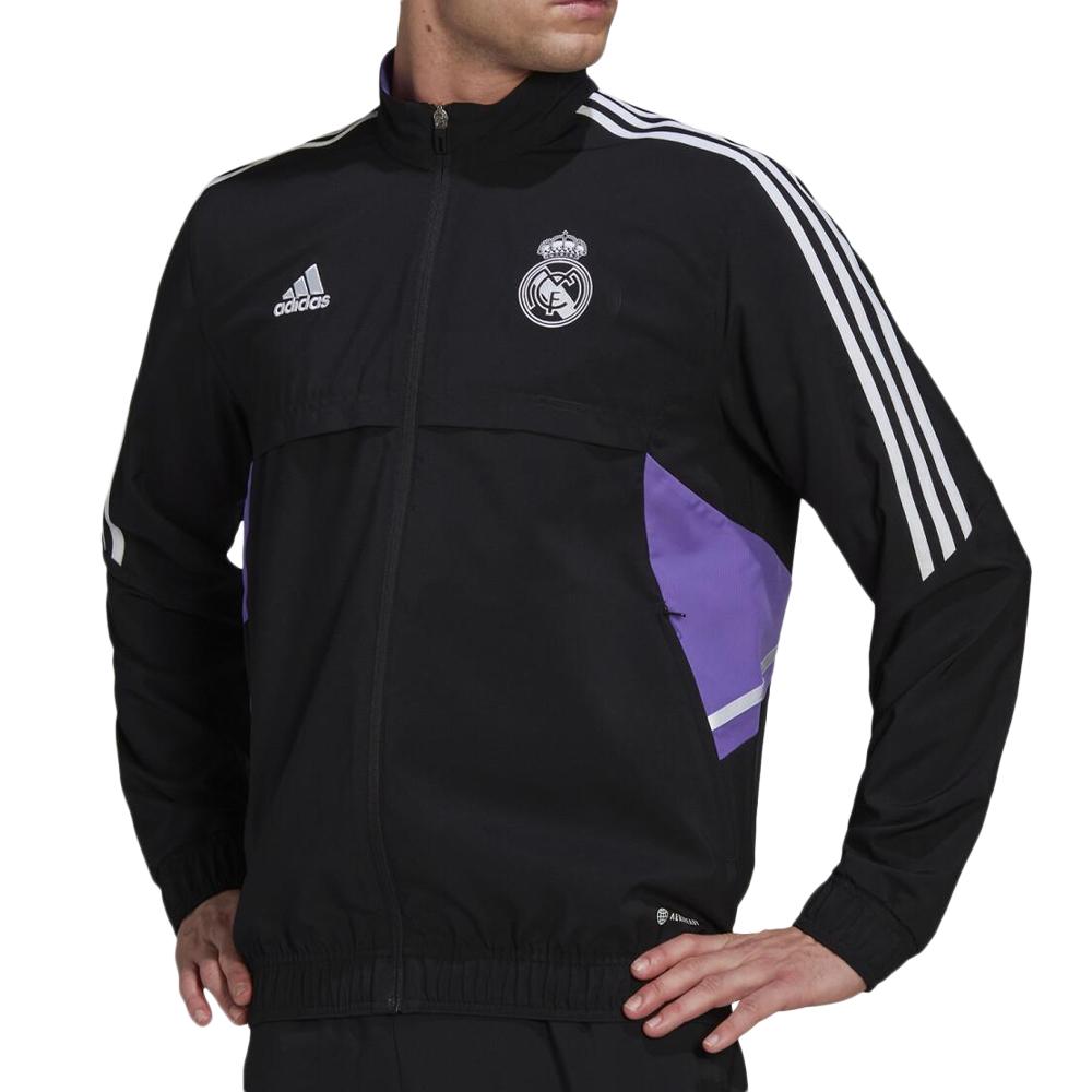 Real Madrid Veste Noire Homme Adidas 2022/2023 pas cher