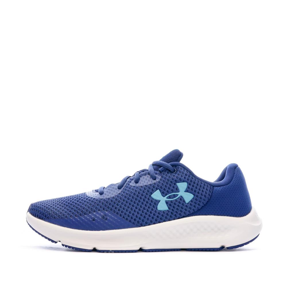 Chaussures de running Bleues Homme Under Armour Charged Pursuit 3 pas cher