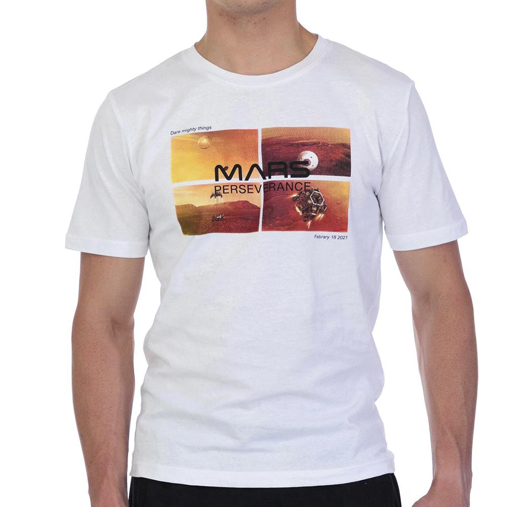 T-Shirt Blanc Homme Nasa 07T pas cher