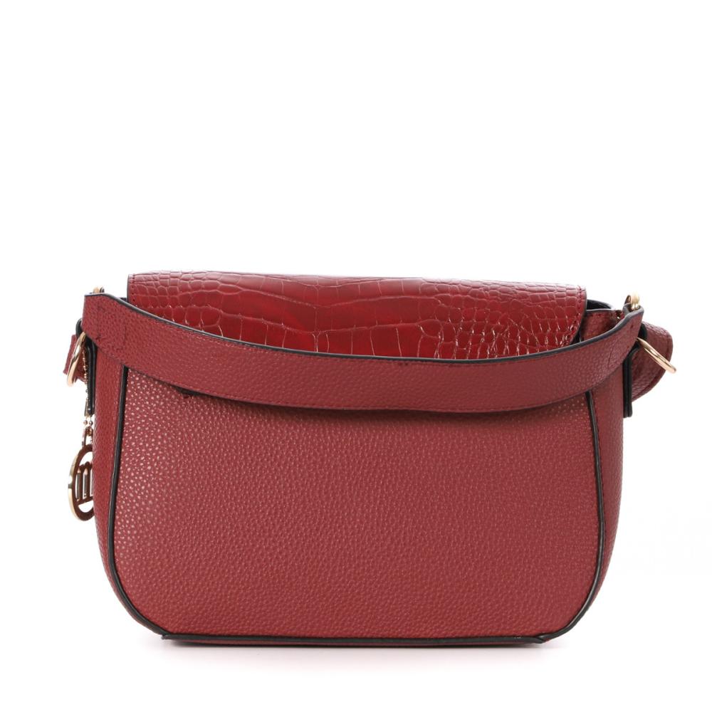 Sac Bandoulière Rouge Femme Manoukian Forest vue 2