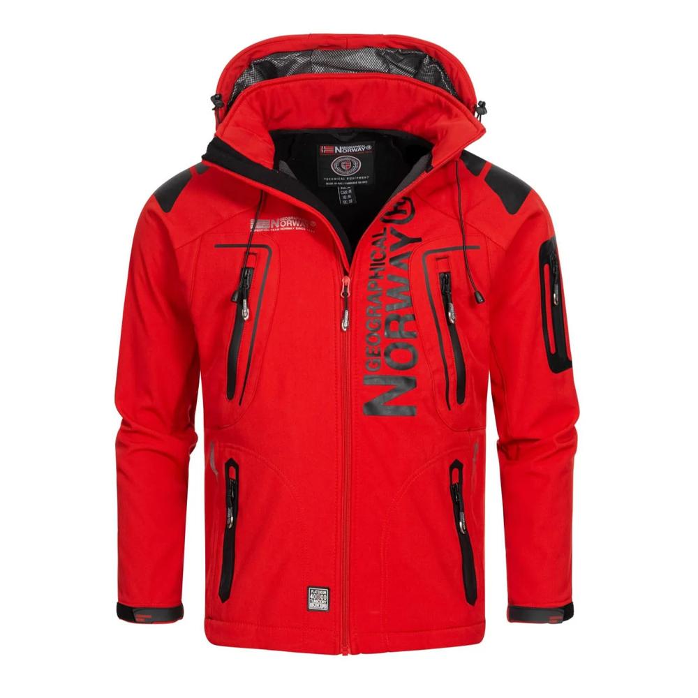 Blouson Rouge Homme Geographical Norway Techno pas cher