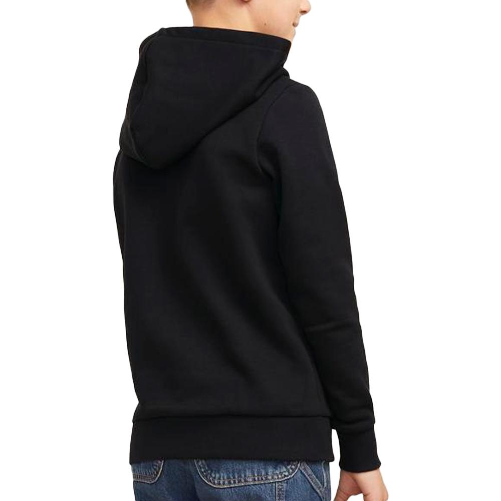 Sweat à Capuche Noir Garçon Jack & Jones Varsity Branding vue 2