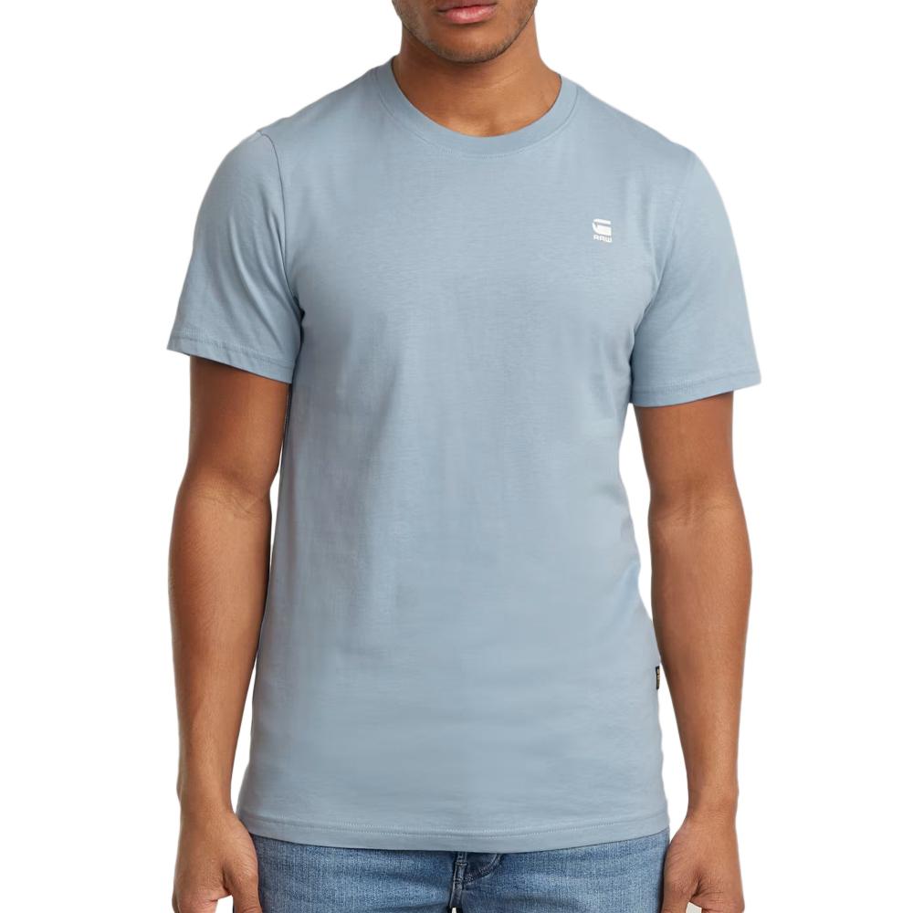 T-shirt Bleu Homme G-Star Raw D25949 pas cher