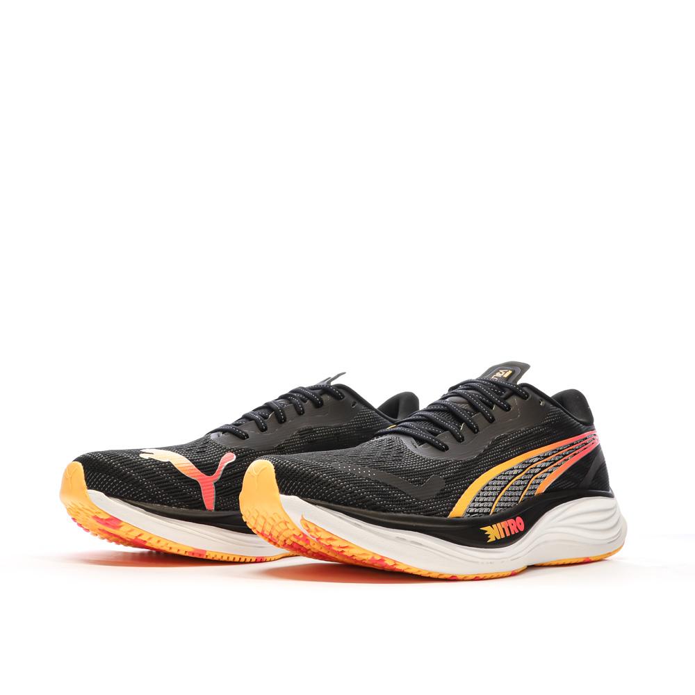 Chaussures de running Noires/Orange Homme Puma Velocity vue 6