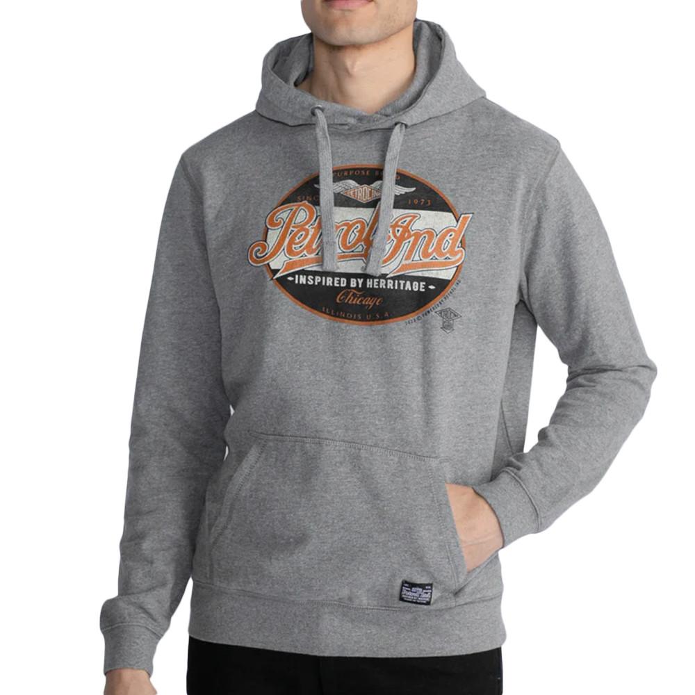 Sweat Gris Homme Petrol Industries Hooded pas cher