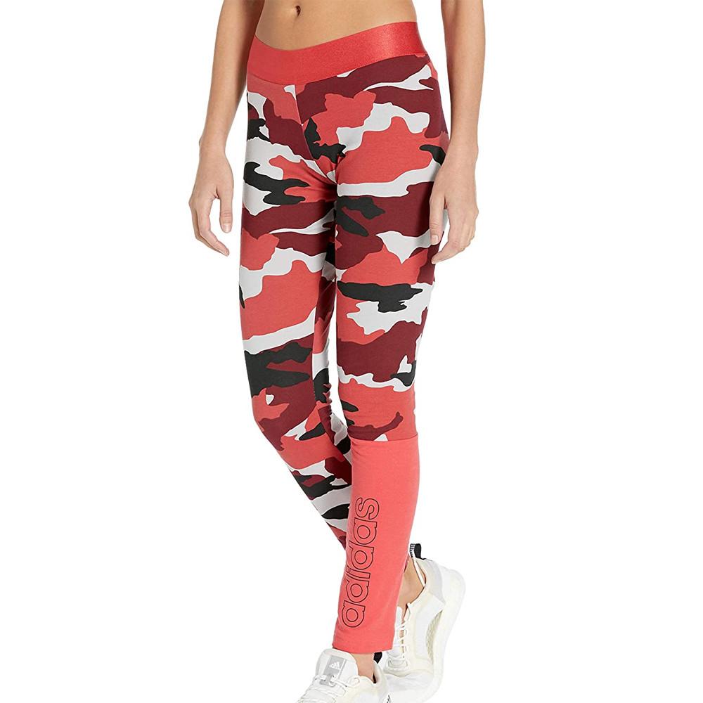 Legging Rouge Femme Adidas FC AOP TIGHT pas cher