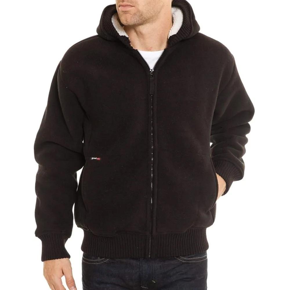 Veste zippé noir homme Schott Hodded Sweat pas cher