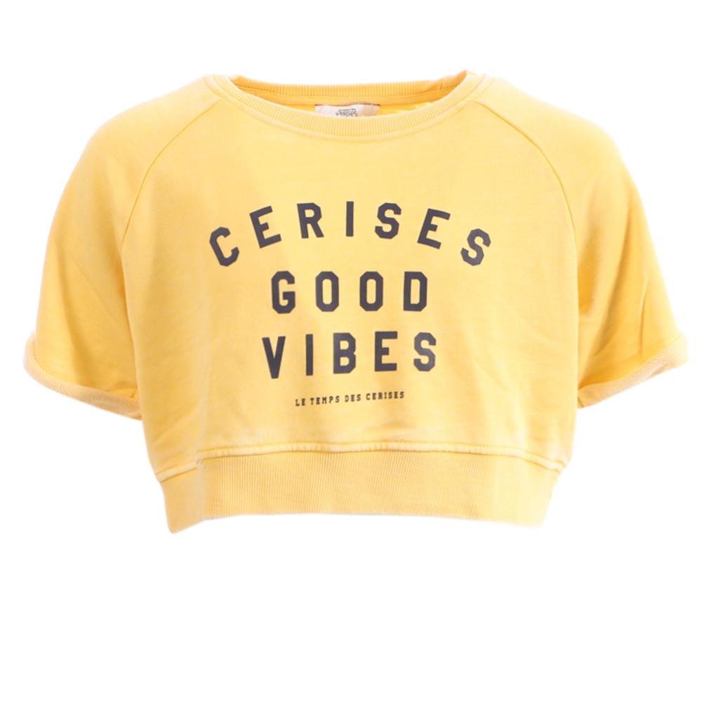 Sweat Court Jaune Fille Le Temps Des Cerises Damina pas cher