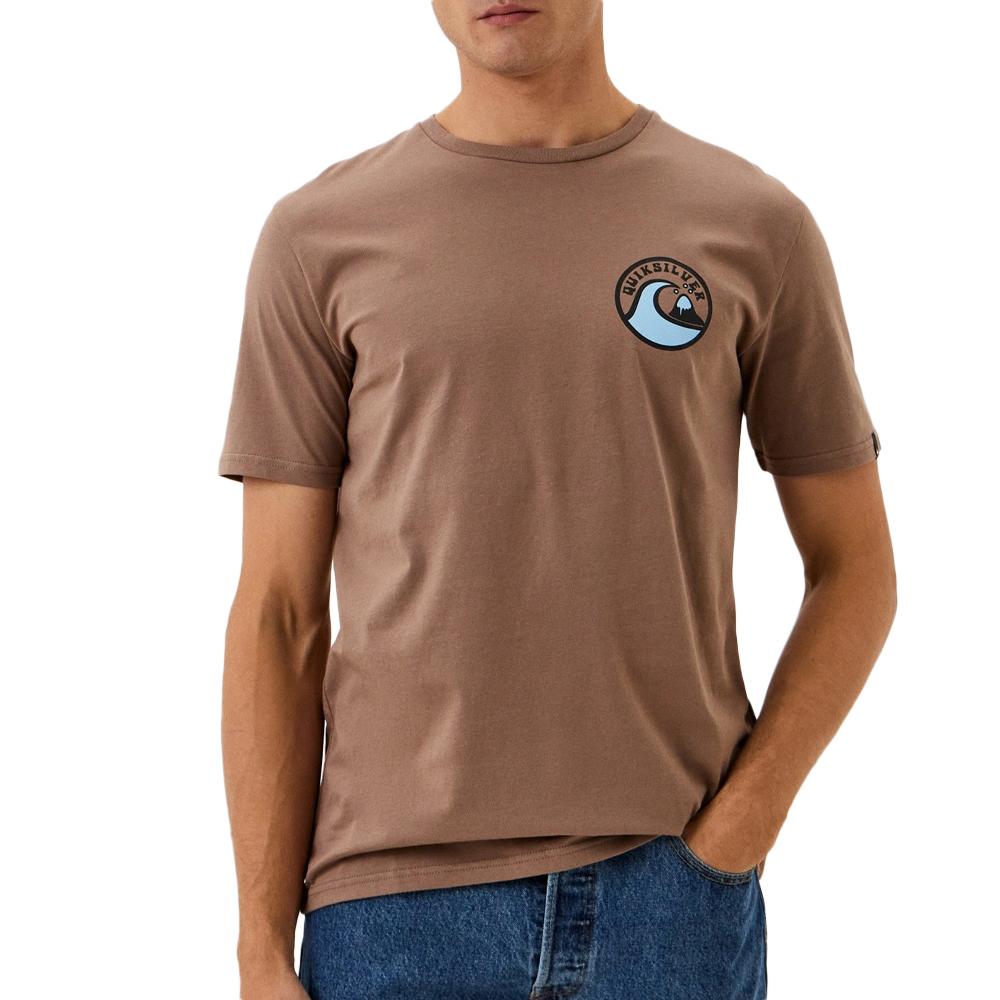 T-shirt Marron Homme Quiksilver 2 Injection pas cher