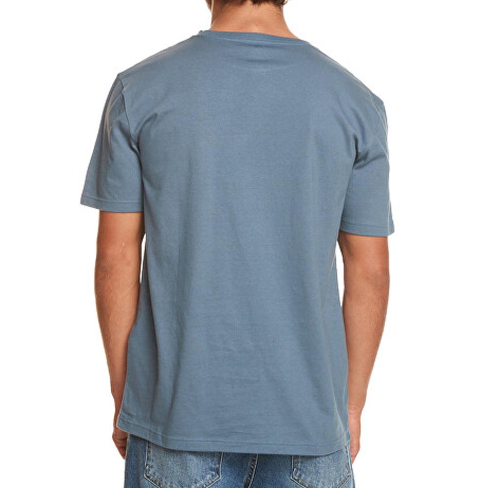 T-shirt Bleu Homme Quiksilver Skullss vue 2