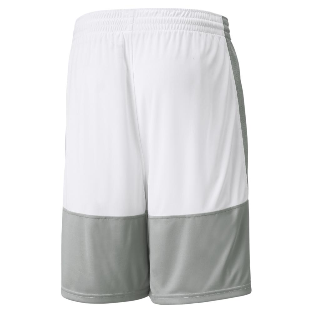 Short basketball Blanc/Gris Homme Puma Game vue 2