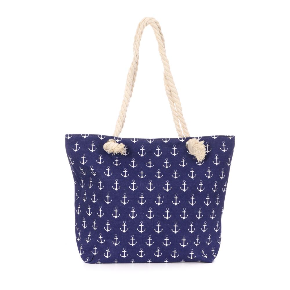 Sac de Plage Ancre Marine/Bleu Femme vue 2