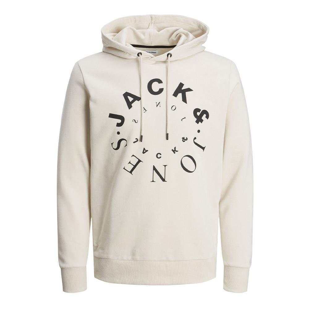 Sweat à Capuche Beige Homme Jack & Jones Warrior pas cher