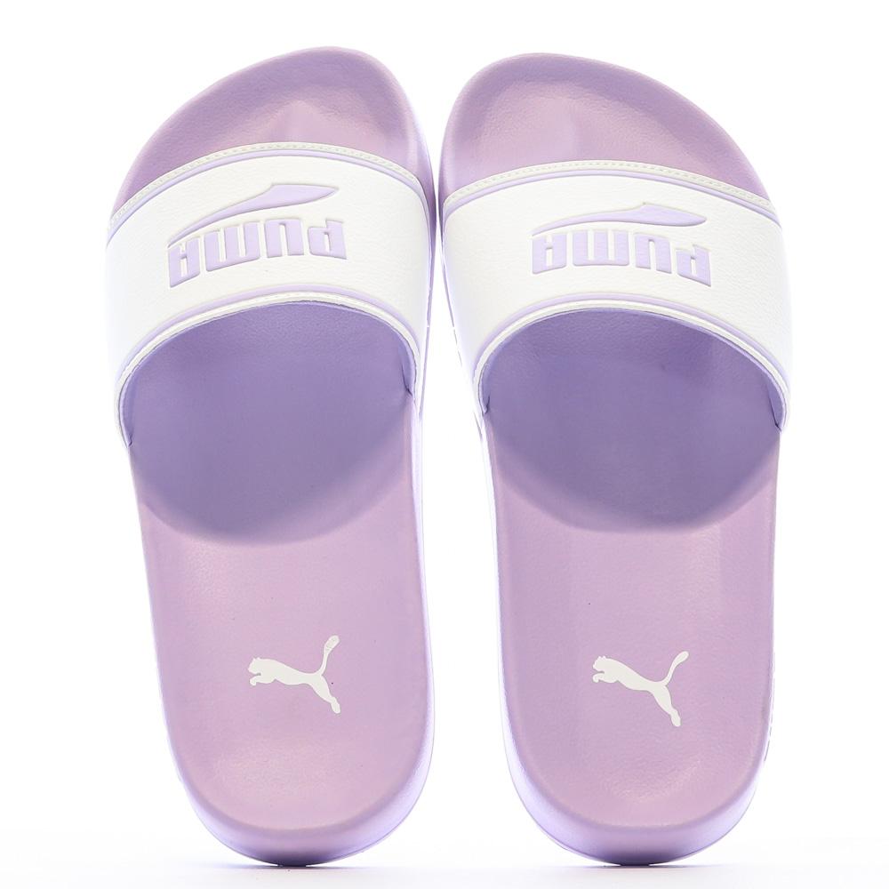 Claquettes Violettes/Blanches Femme Puma Leadcat 2.0 Elevate vue 3