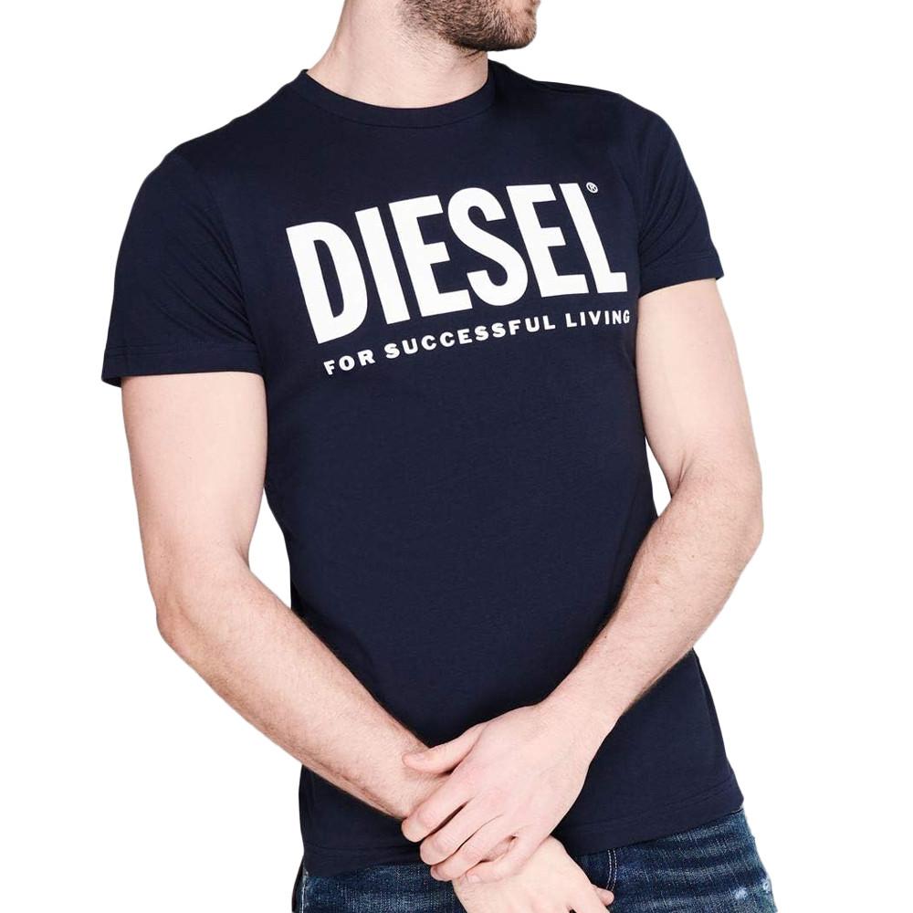 T-shirt Noir Homme Diesel Diegos A02877 pas cher