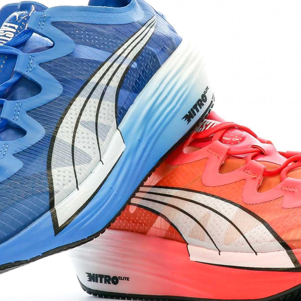 Chaussures de running Bleu Homme Puma Fast Nitro vue 7