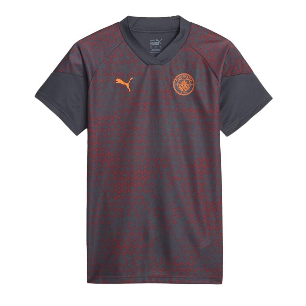 Manchester City Maillot d'entraînement Noir/Rouge Garçon Puma 772856 pas cher