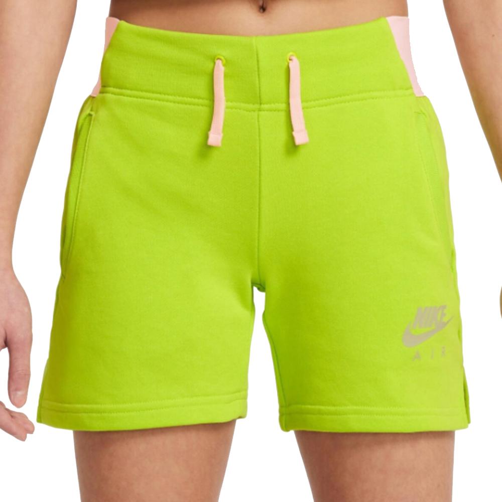 Short Vert fluo Fille Nike Air Fit 5IN pas cher