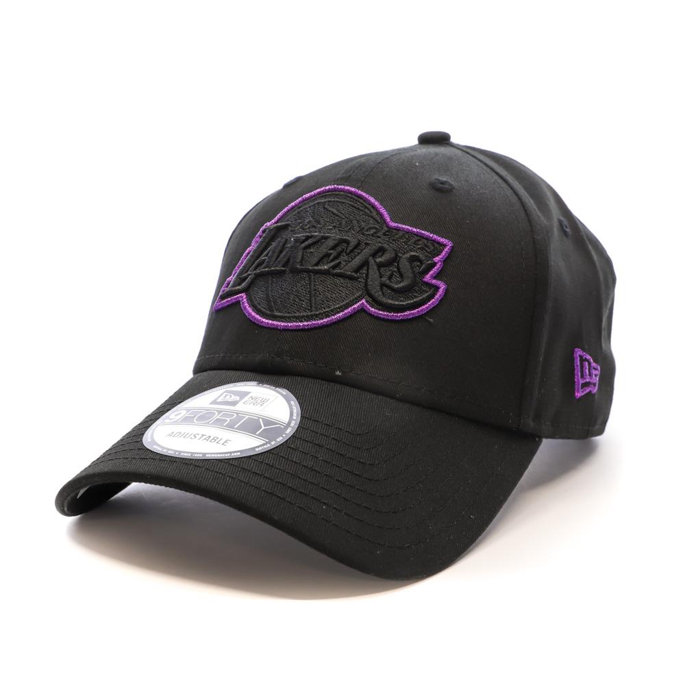 Casquette Noir/Violet Homme New Era Metallic Outline Los Angeles Lakers pas cher