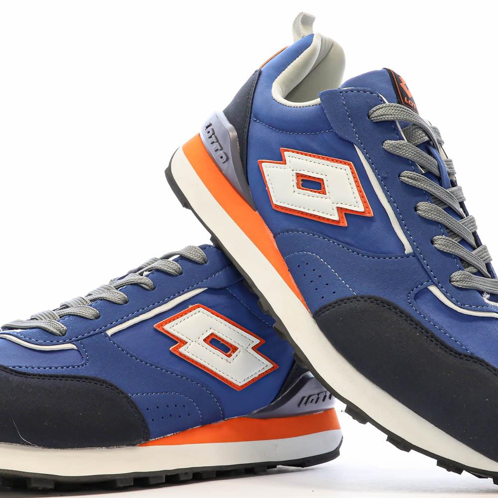 Baskets Bleu/Blanc/Orange Homme Lotto Twenty 5 vue 7