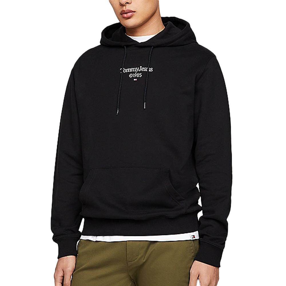 Sweat à Capuche Noir Homme Tommy Hilfiger Entry Graphi pas cher