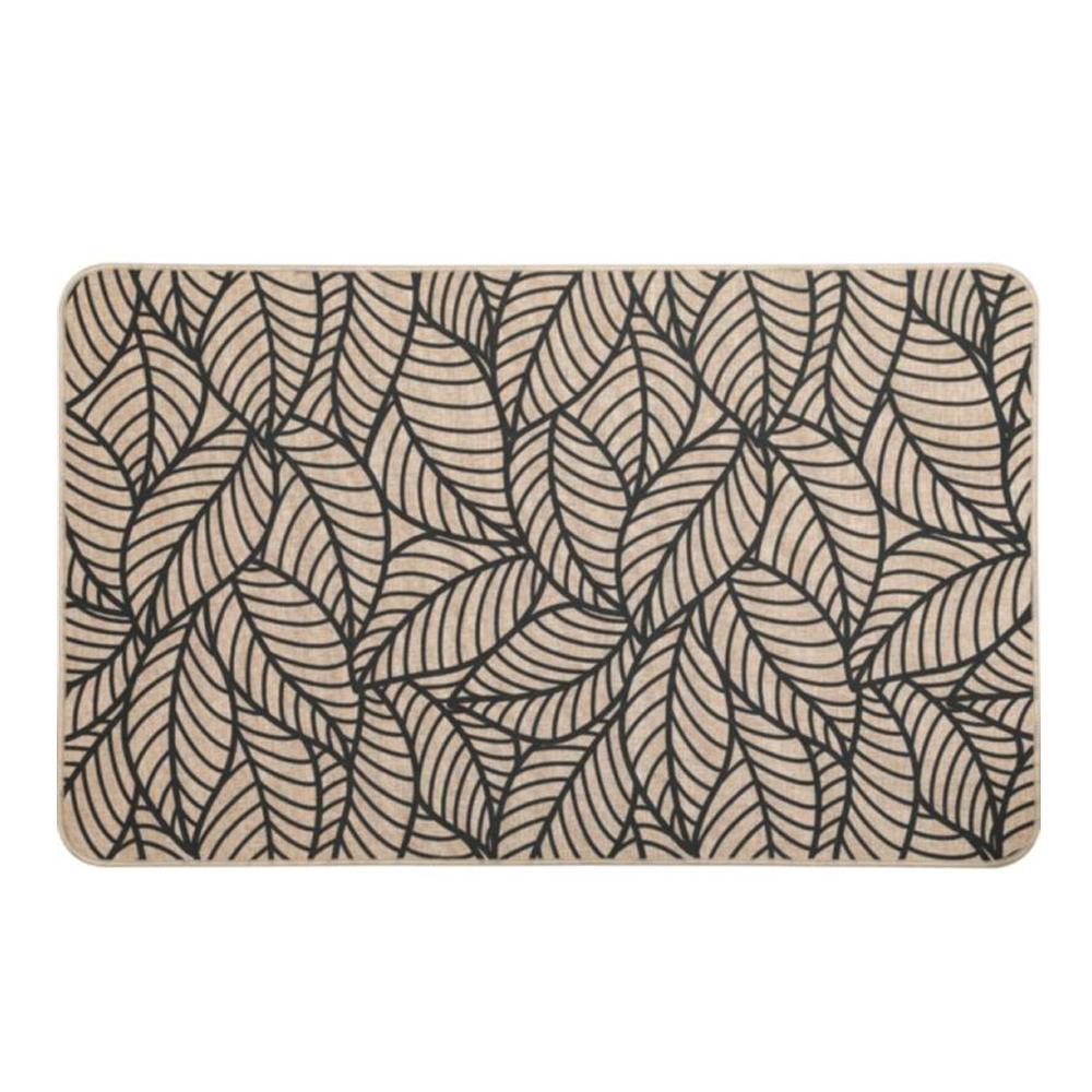 Tapis Beige/Noir à Imprimés 50x80cm Jungle pas cher