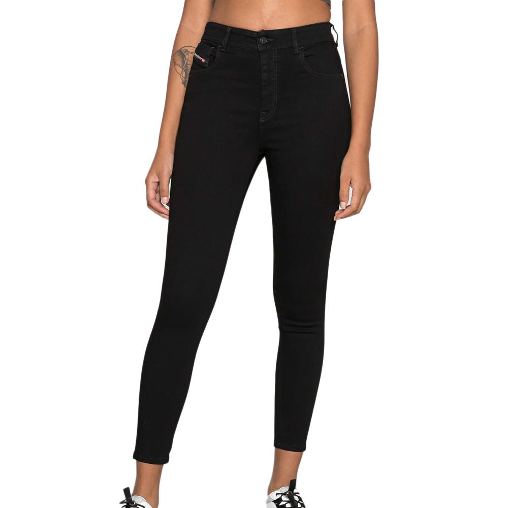 Jean Super Skinny Noir Femme Diesel Slandy pas cher