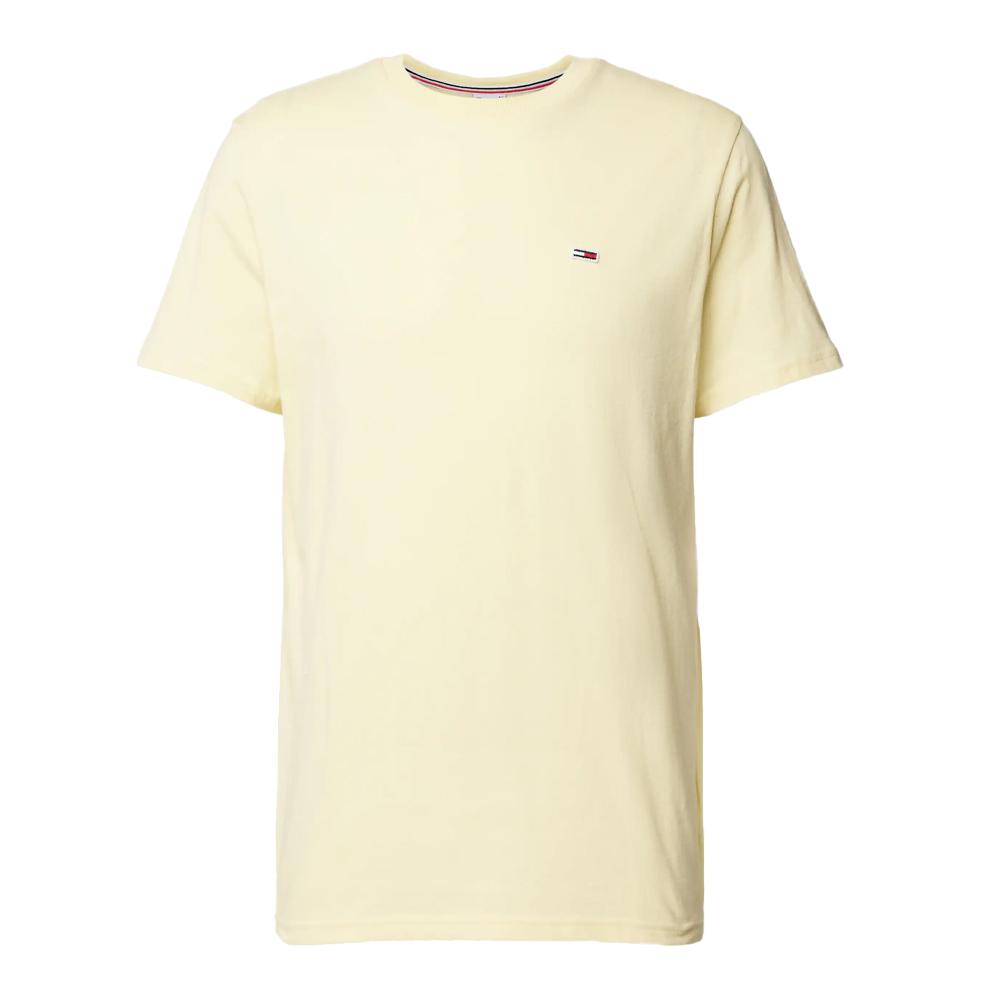 T-shirt Jaune Homme Tommy Jeans Classic pas cher